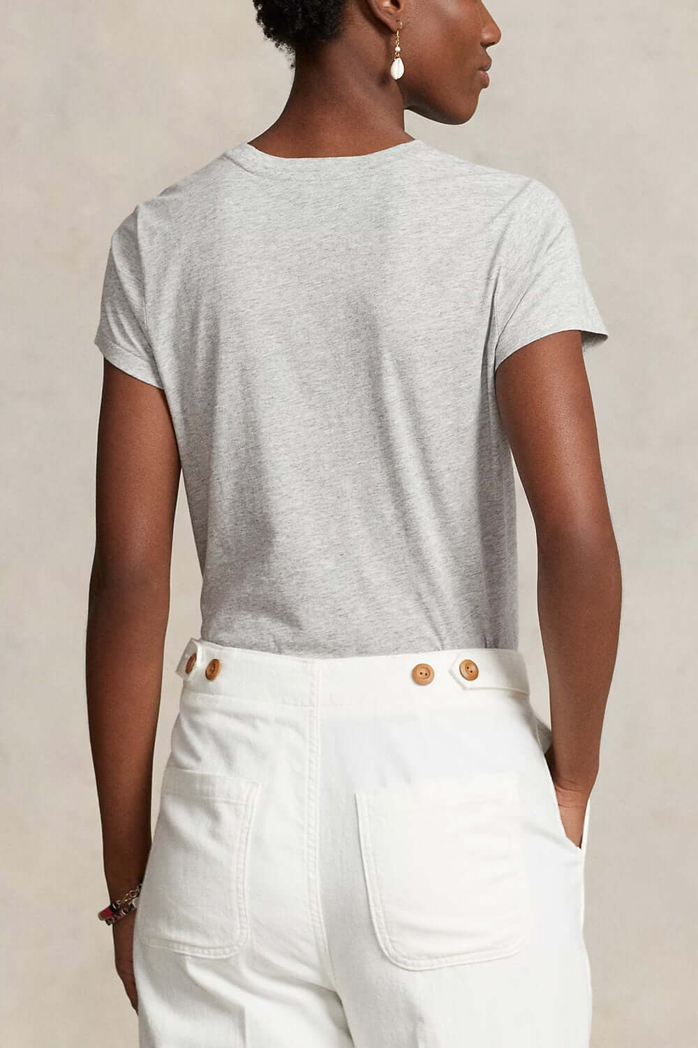 POLO RALPH LAUREN Maglietta girocollo in jersey di cotone