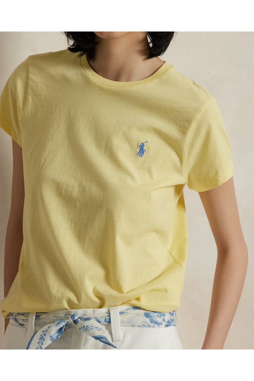 POLO RALPH LAUREN Maglietta girocollo in jersey di cotone