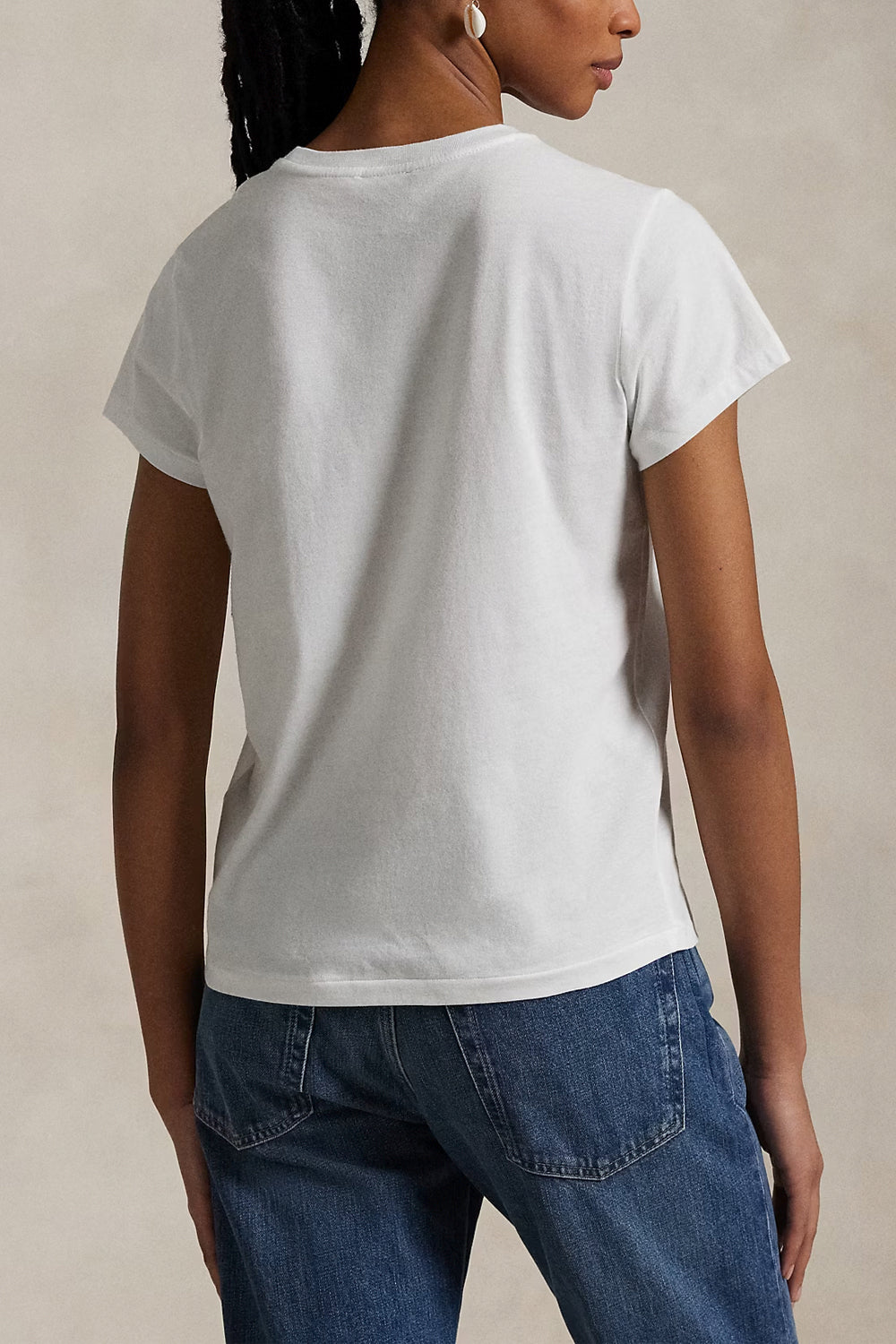 POLO RALPH LAUREN Maglietta girocollo in jersey di cotone
