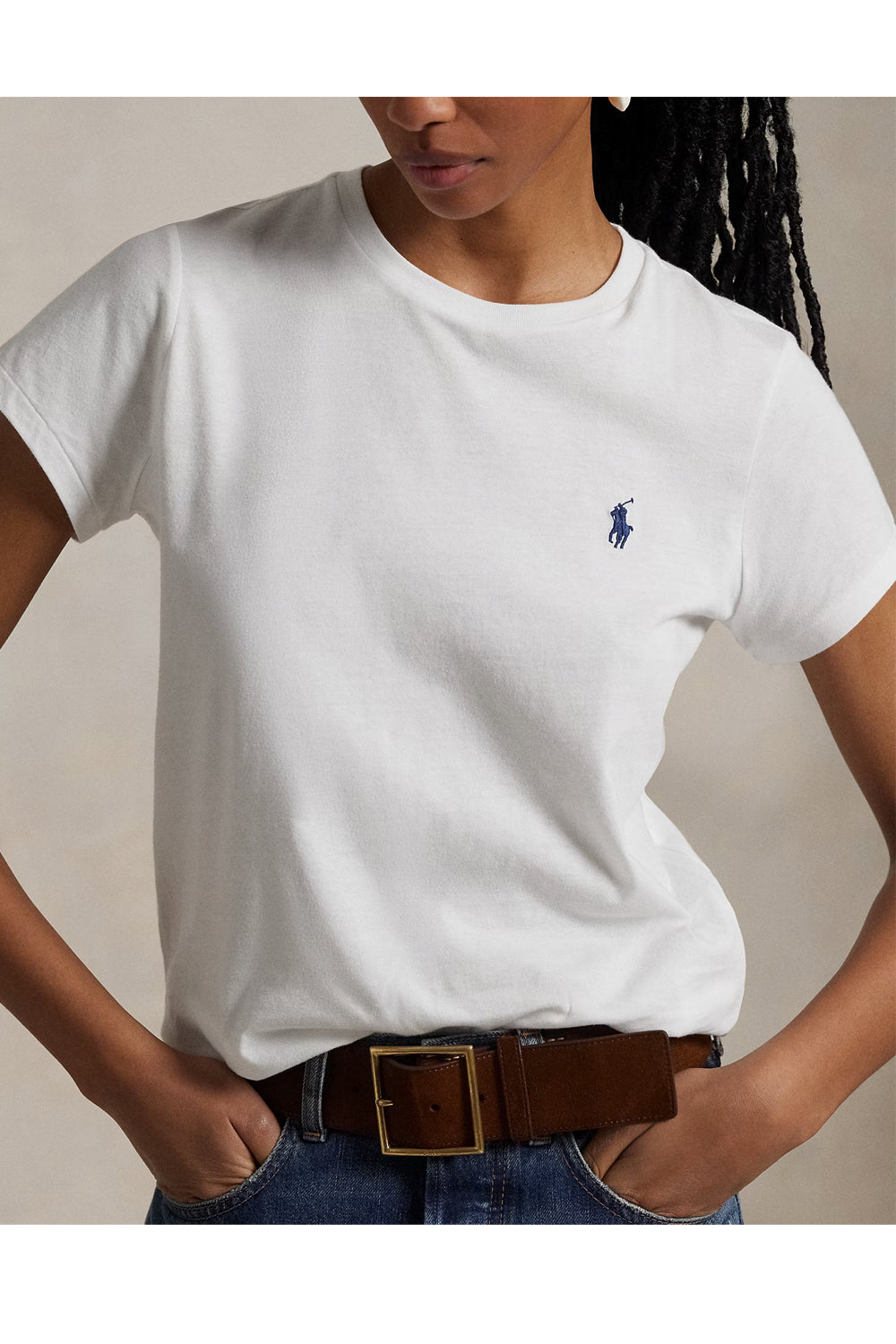 POLO RALPH LAUREN Maglietta girocollo in jersey di cotone