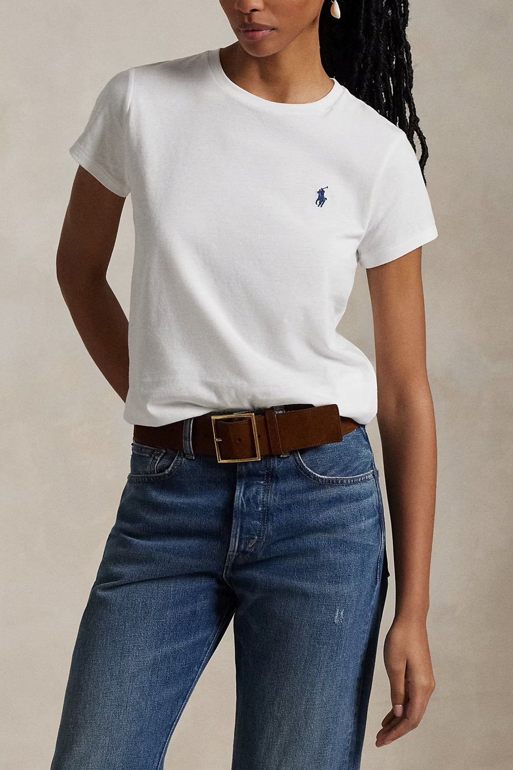 POLO RALPH LAUREN Maglietta girocollo in jersey di cotone