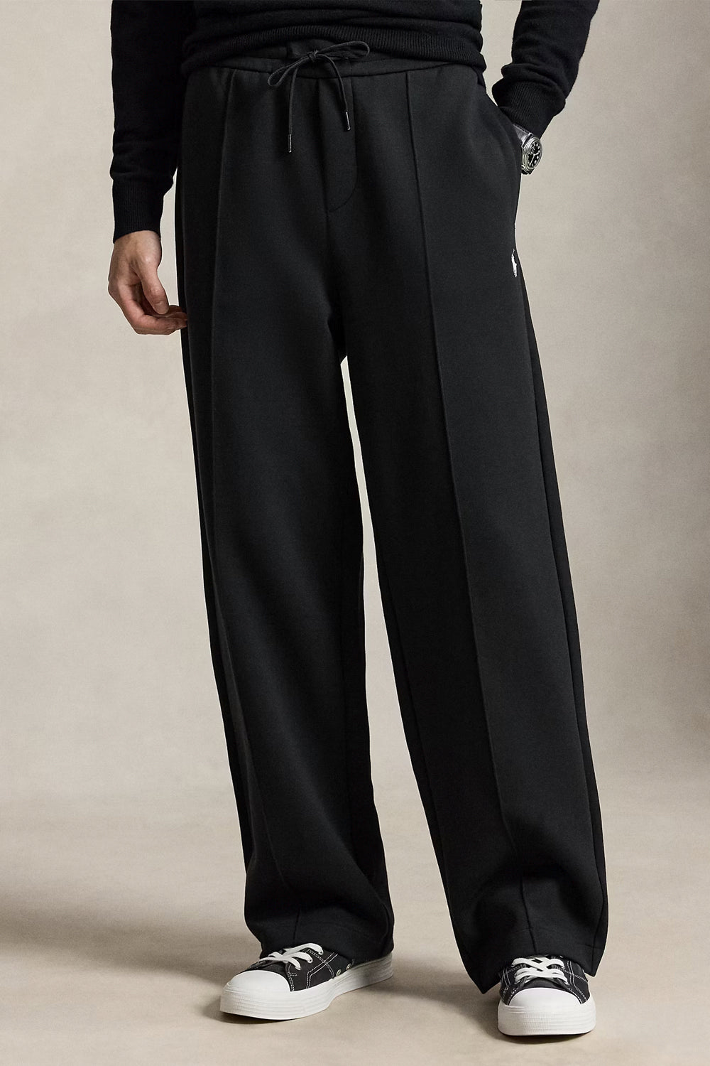 POLO RALPH LAUREN Pantaloni a maglia doppia con coulisse