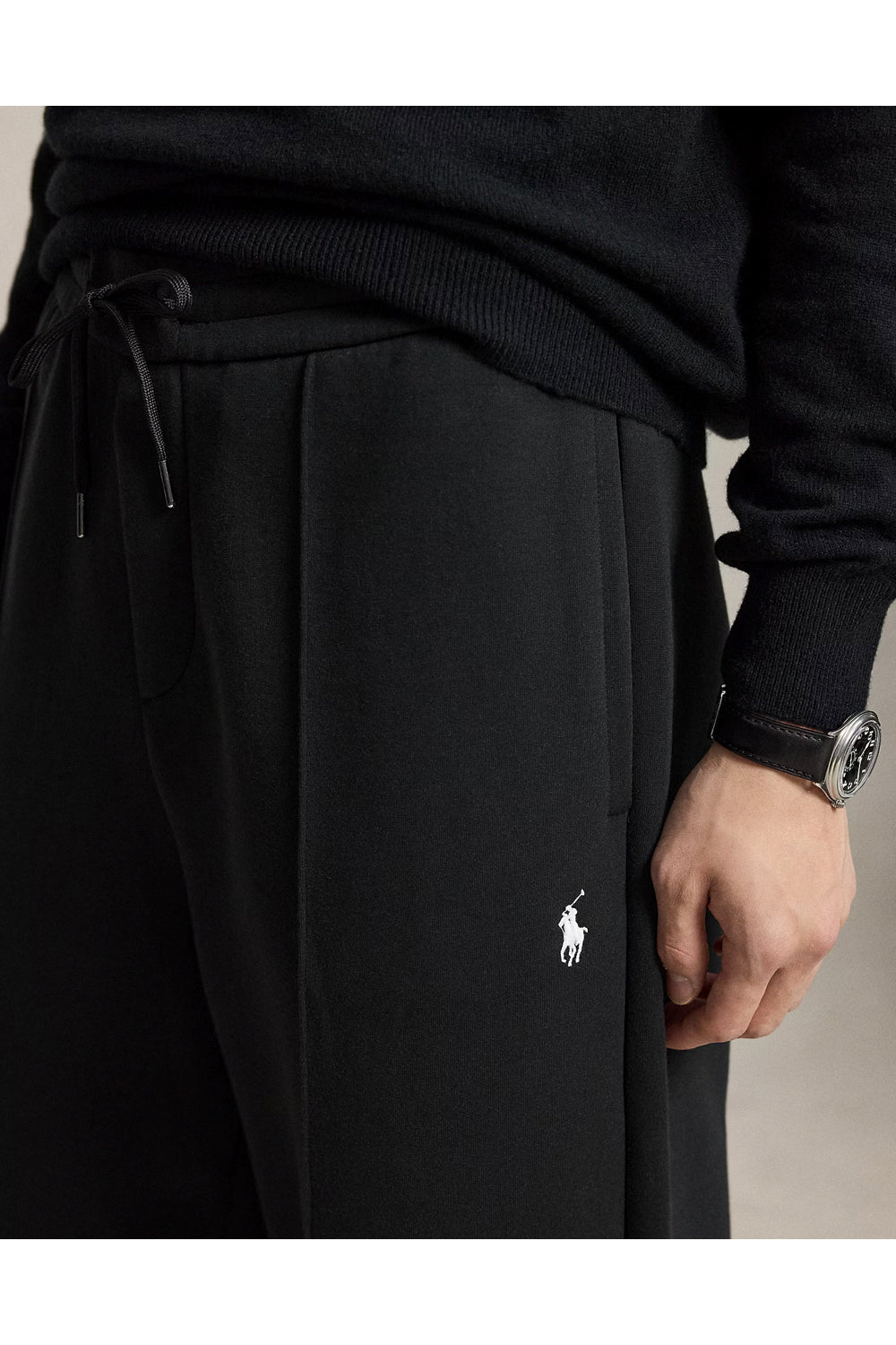 POLO RALPH LAUREN Pantaloni a maglia doppia con coulisse