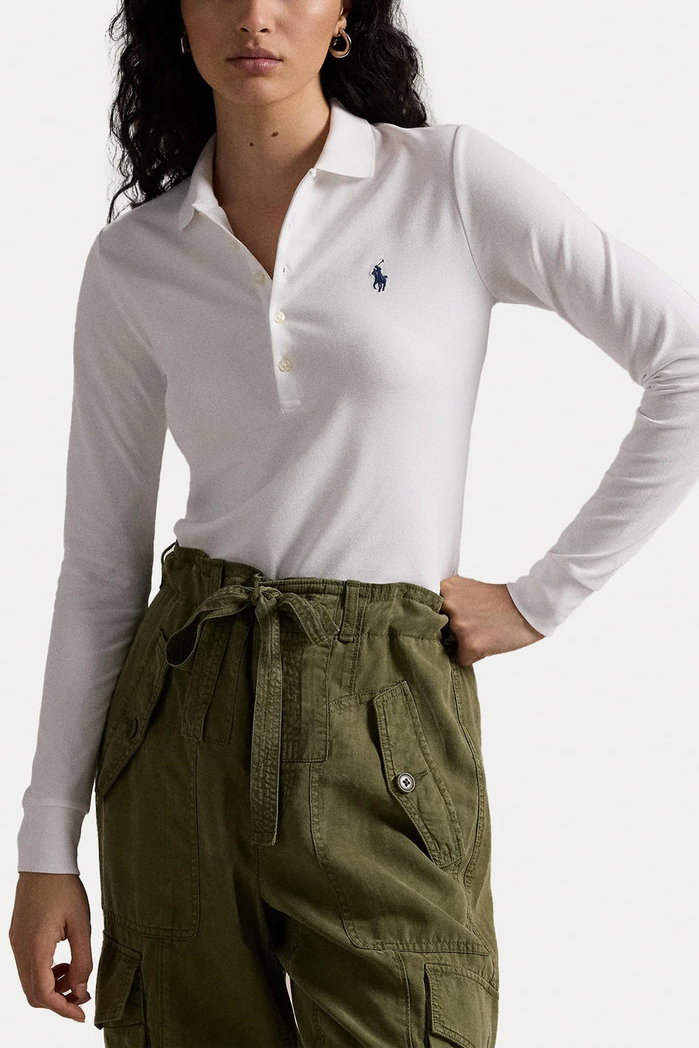 POLO RALPH LAUREN Polo Julie manica lunga Slim-Fit Uncategorized POLO RALPH LAUREN
