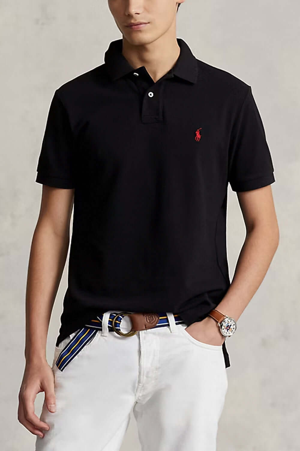 POLO RALPH LAUREN Polo in piqué Custom Slim-Fit Uncategorized POLO RALPH LAUREN