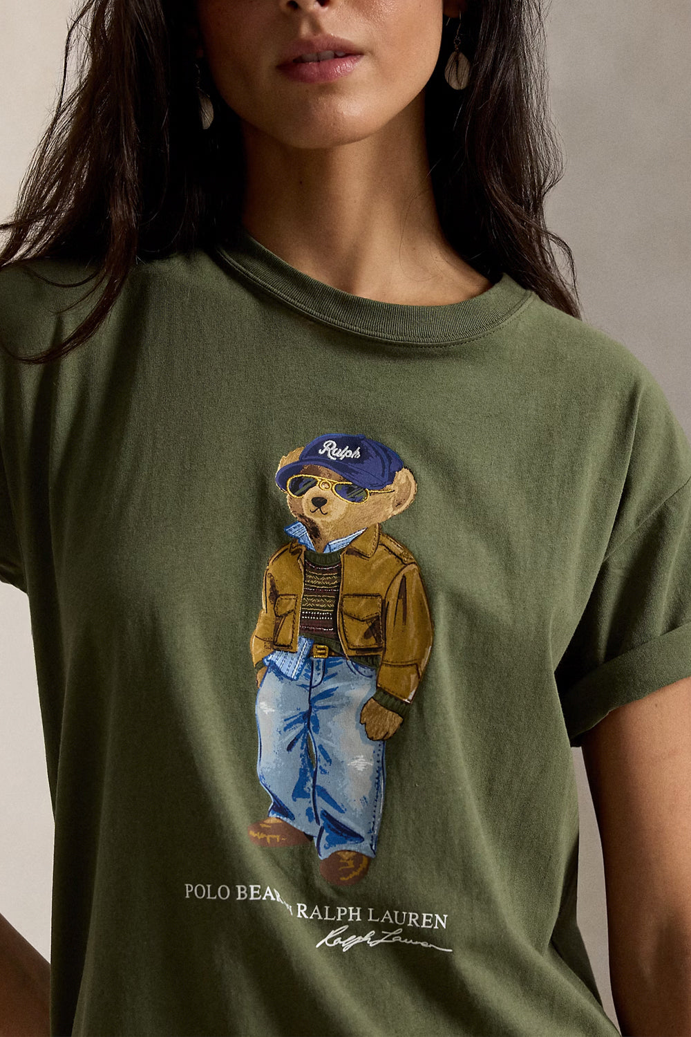 POLO RALPH LAUREN Maglietta Polo Bear in jersey di cotone