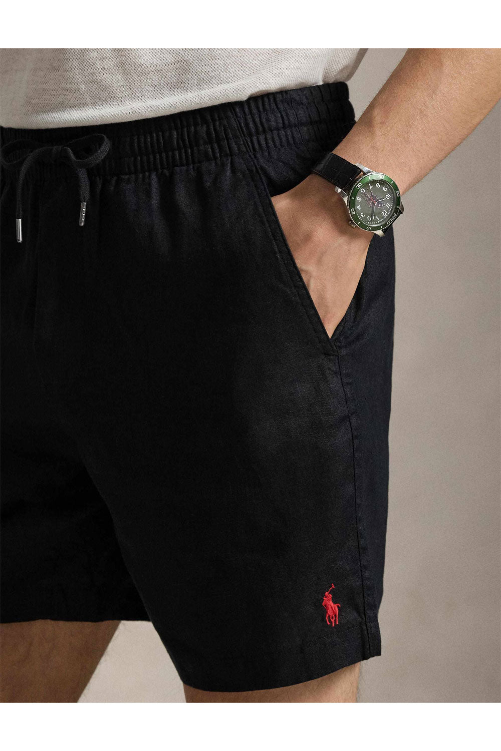 POLO RALPH LAUREN Bermuda in lino con coulisse