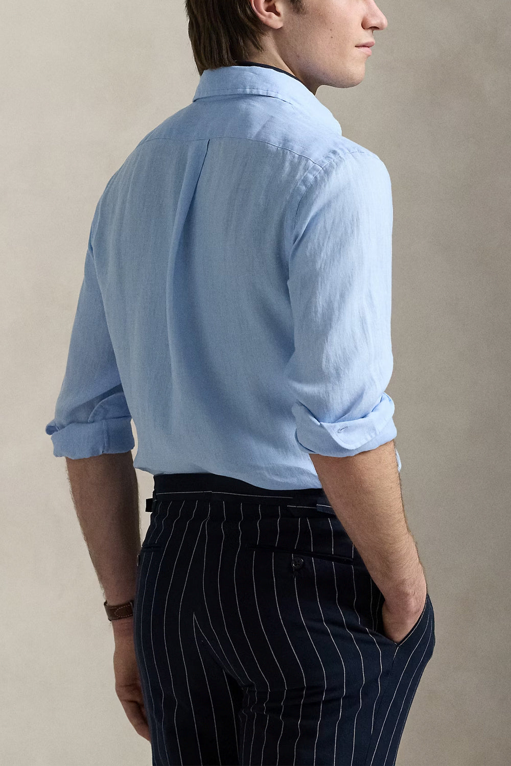 POLO RALPH LAUREN Camicia in lino Custom-Fit