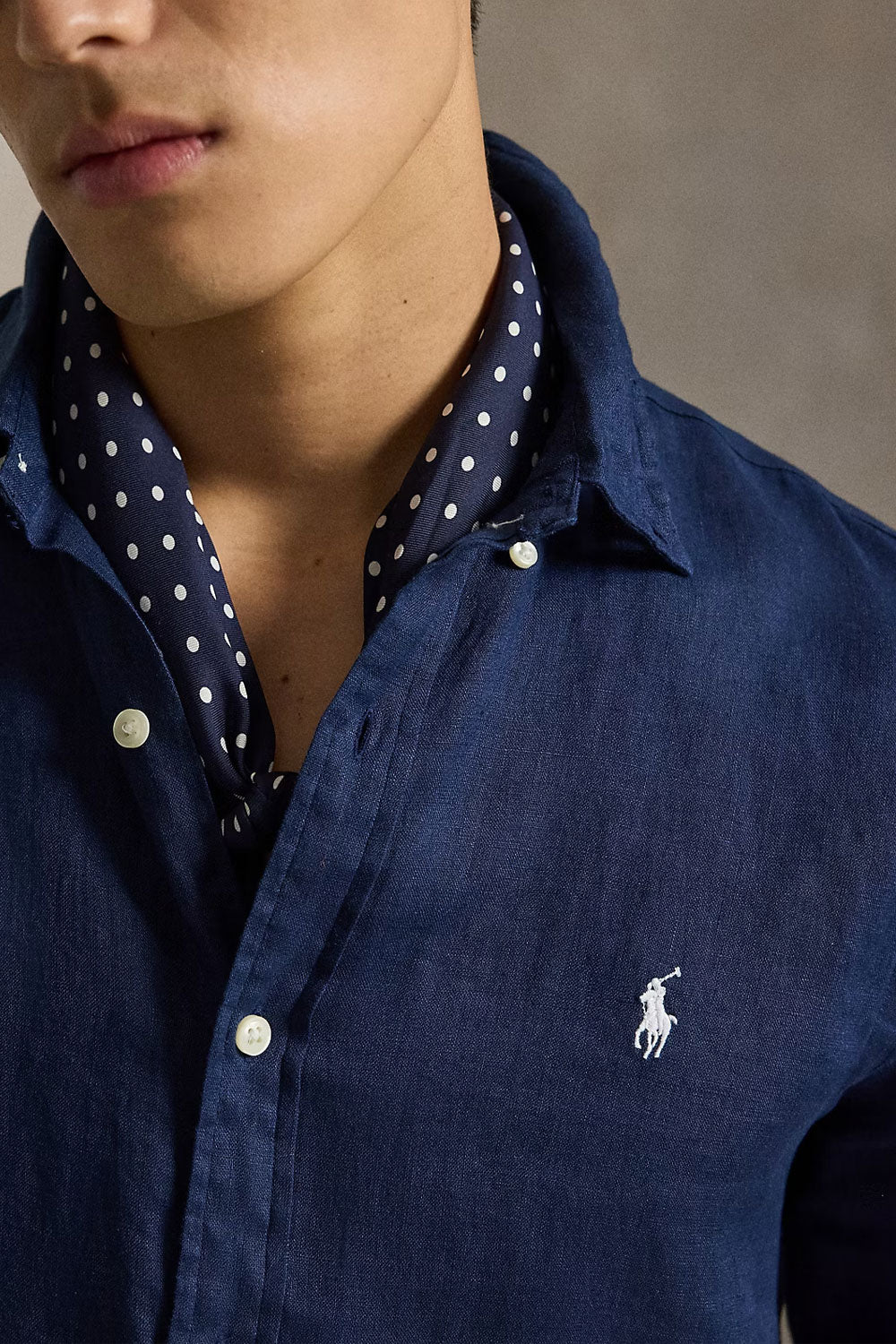 POLO RALPH LAUREN Camicia in lino Slim Fit
