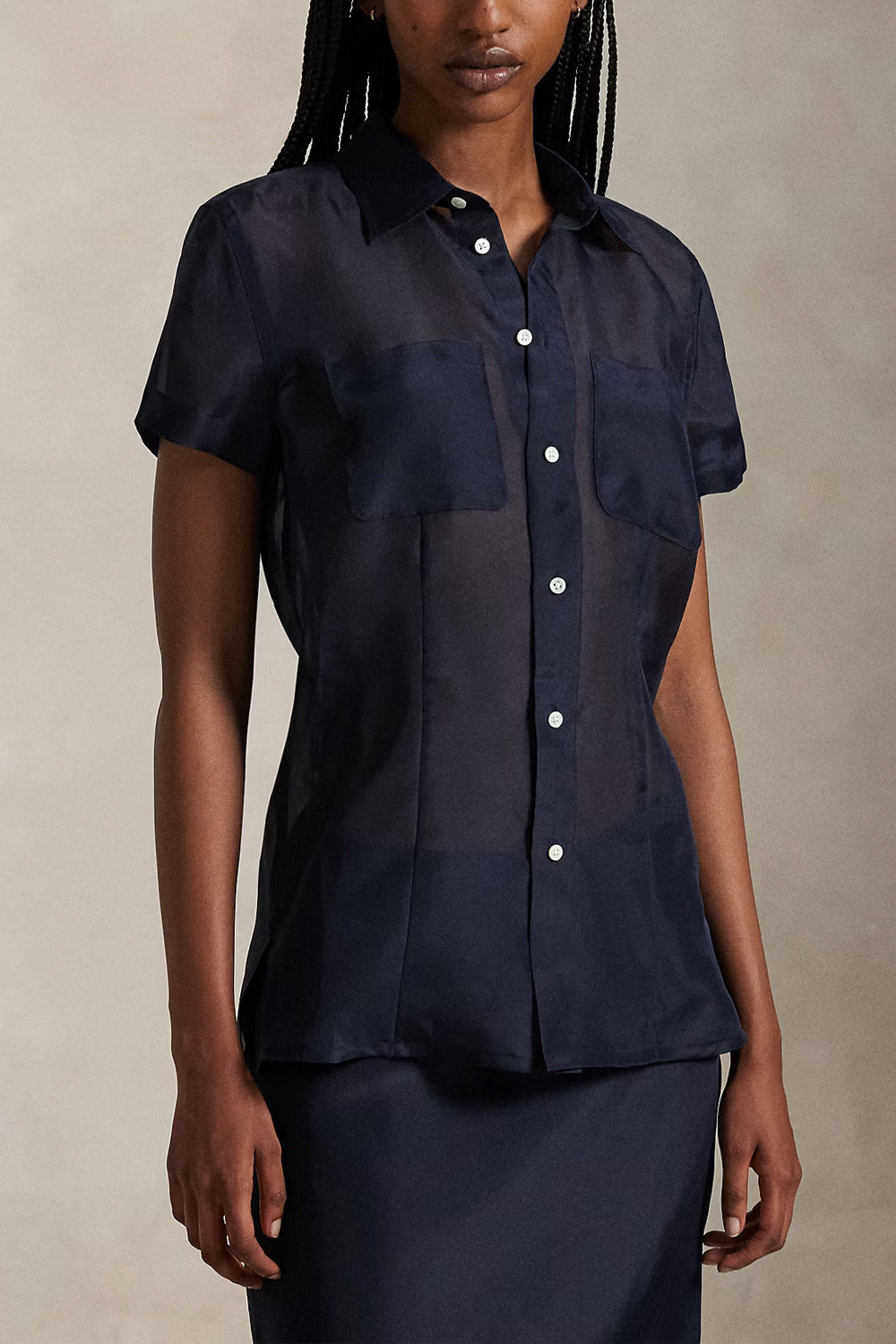 POLO RALPH LAUREN Camicia in organza di seta