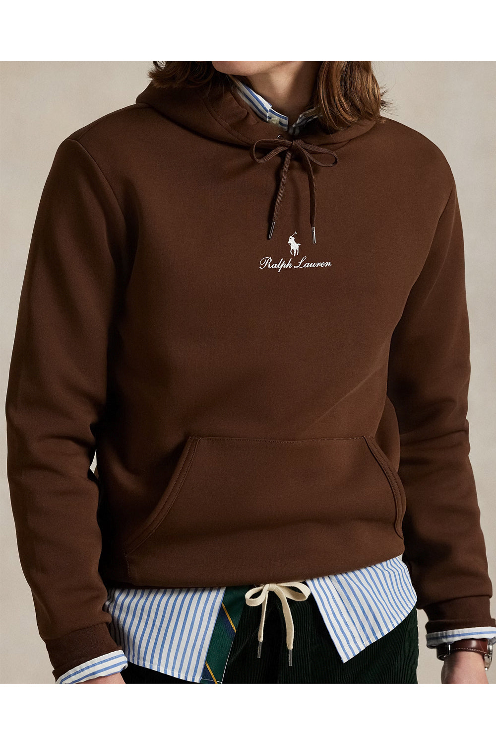 POLO RALPH LAUREN Felpa con cappuccio a maglia doppia