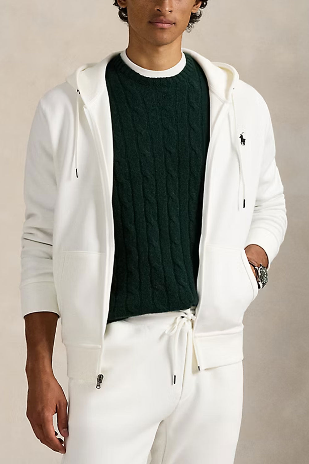 POLO RALPH LAUREN Felpa con cappuccio e cerniera