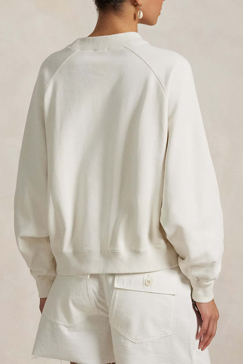 POLO RALPH LAUREN Felpa in spugna con logo e bandiera Uncategorized POLO RALPH LAUREN