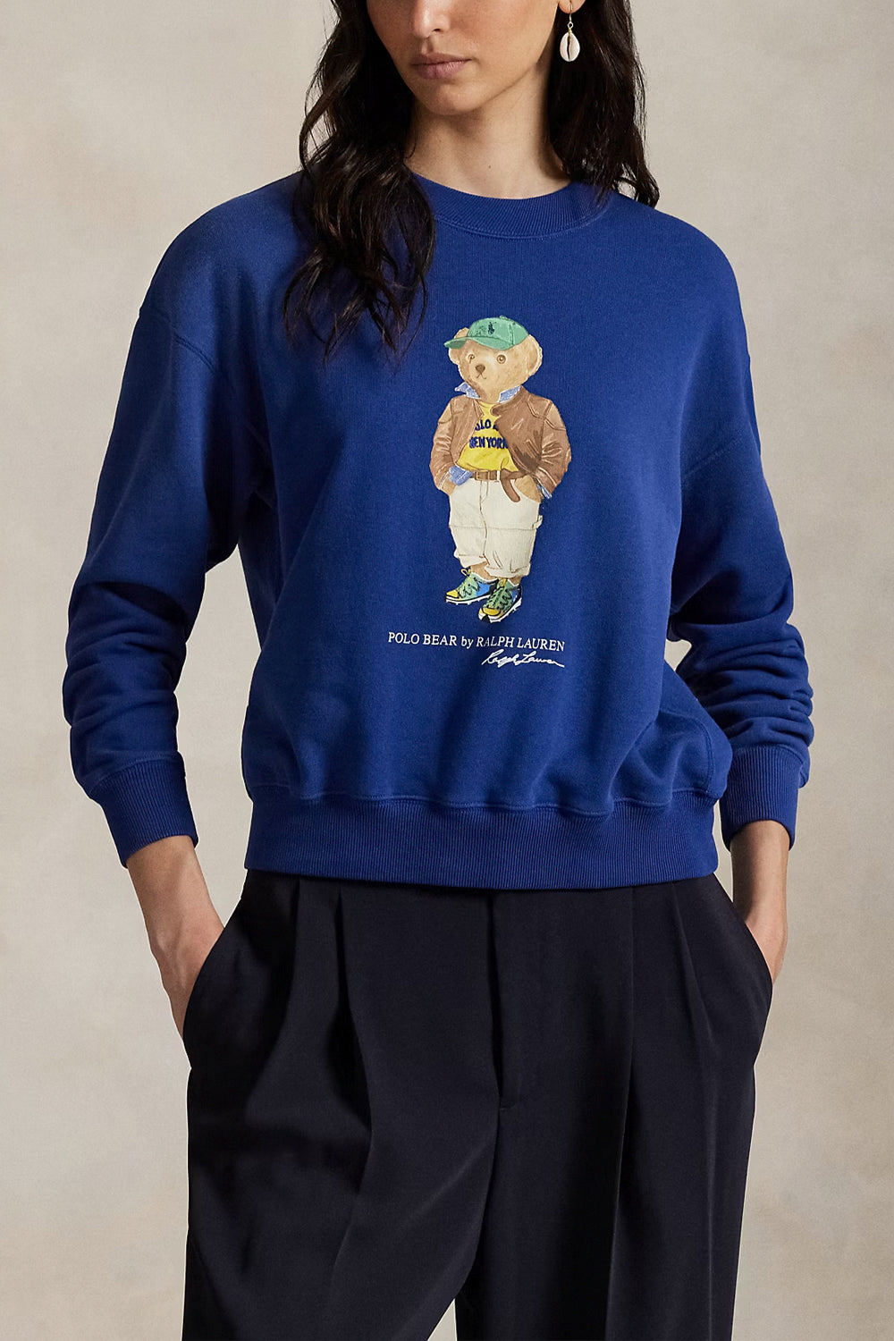 POLO RALPH LAUREN Felpa leggera Polo Bear a girocollo