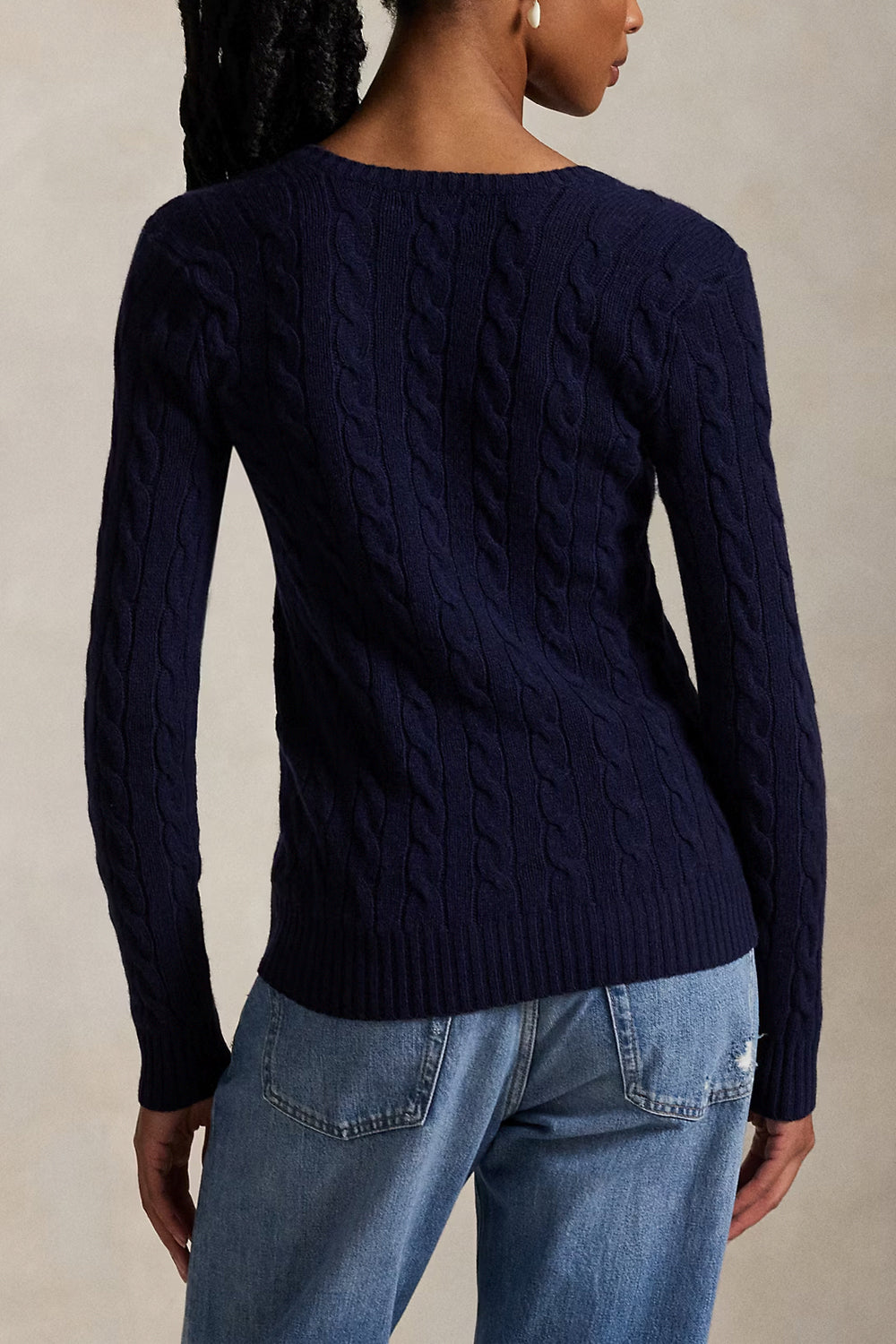 POLO RALPH LAUREN Maglia Kimberly a trecce in lana e cashmere