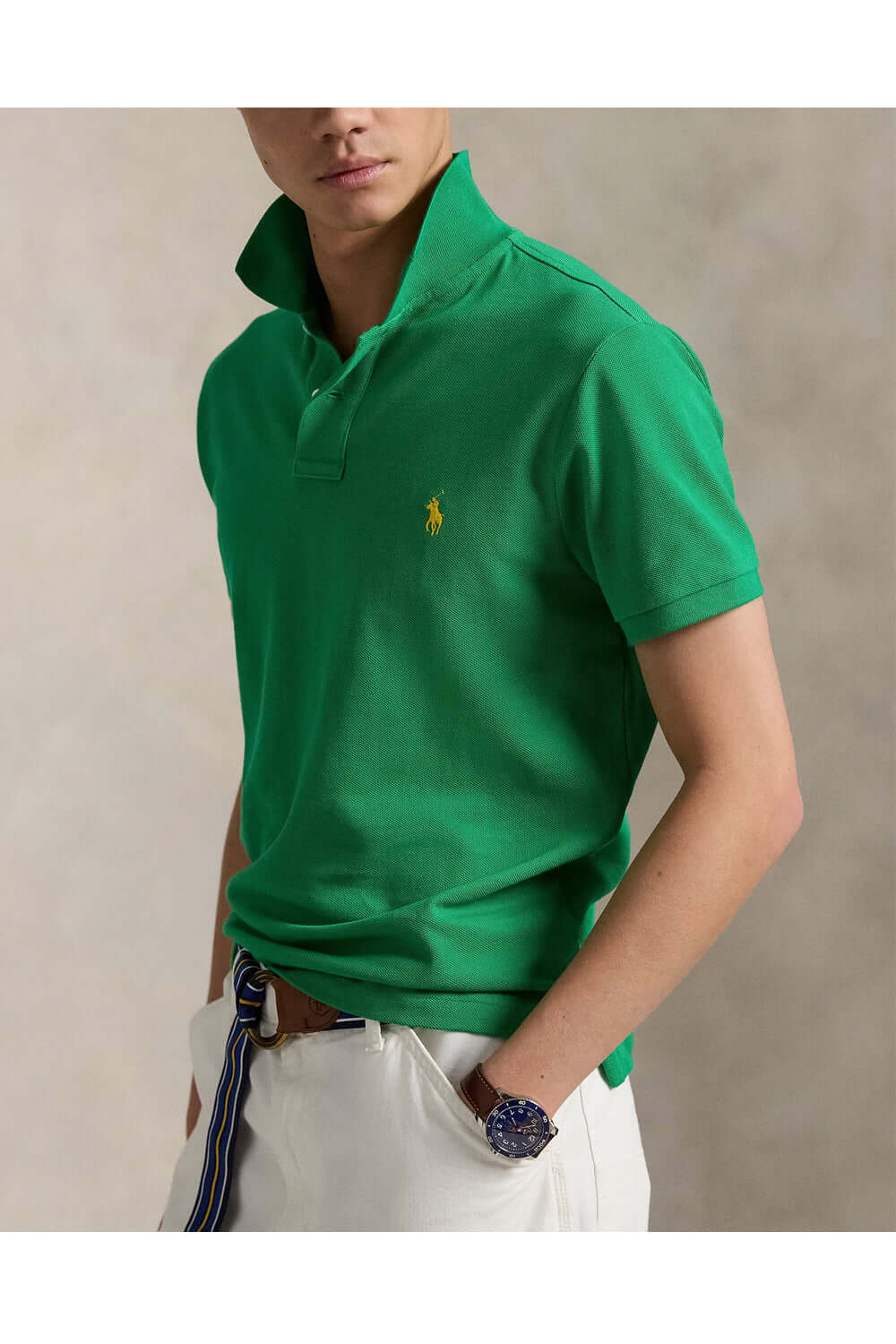 POLO RALPH LAUREN Polo in piqué Custom Slim-Fit Uncategorized POLO RALPH LAUREN