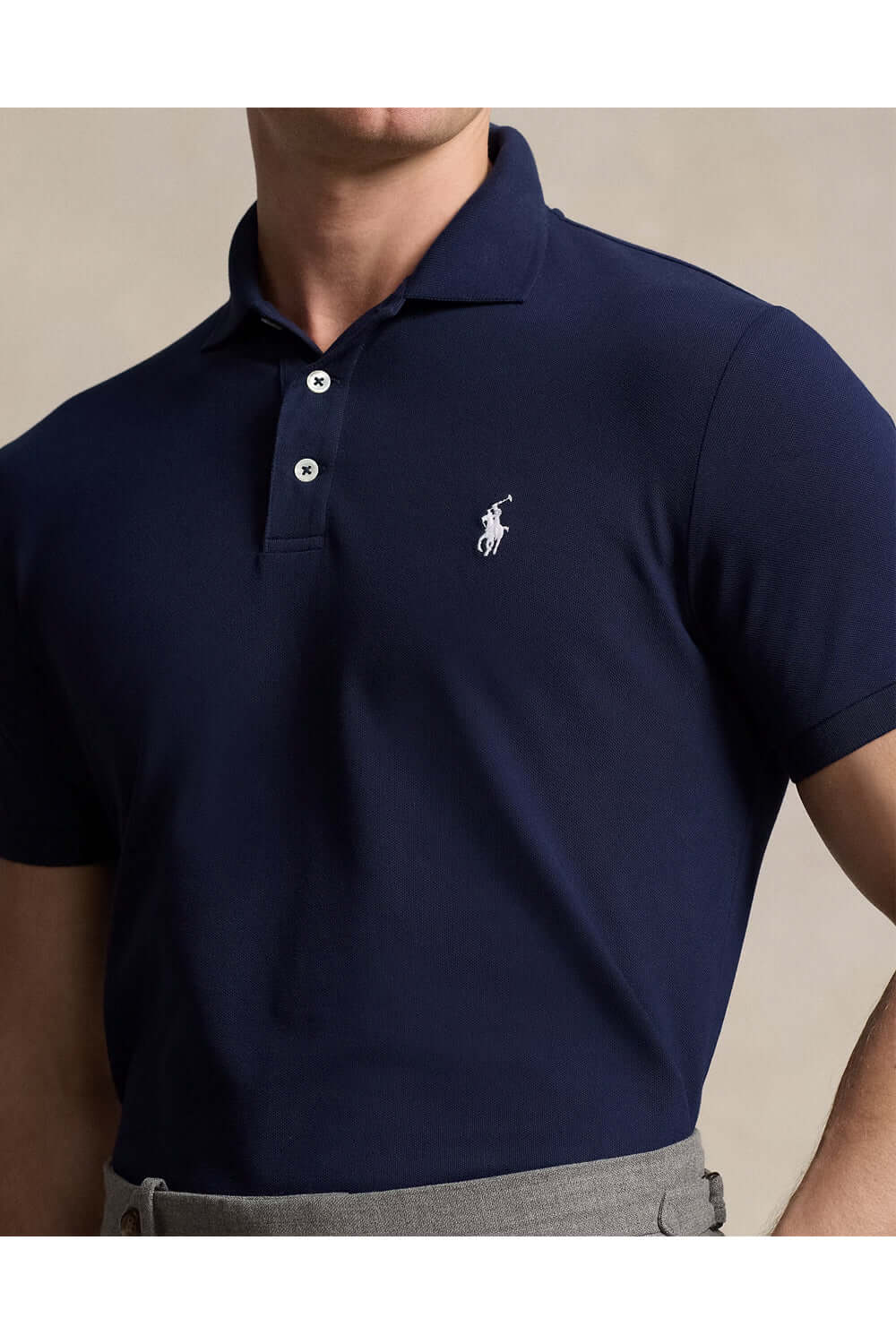 POLO RALPH LAUREN Polo in piqué stretch Custom Slim-Fit Uncategorized POLO RALPH LAUREN