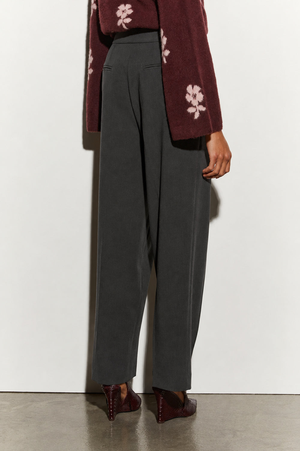 ISABELLE BLANCHE Pantalone sartoriali gamba dritta