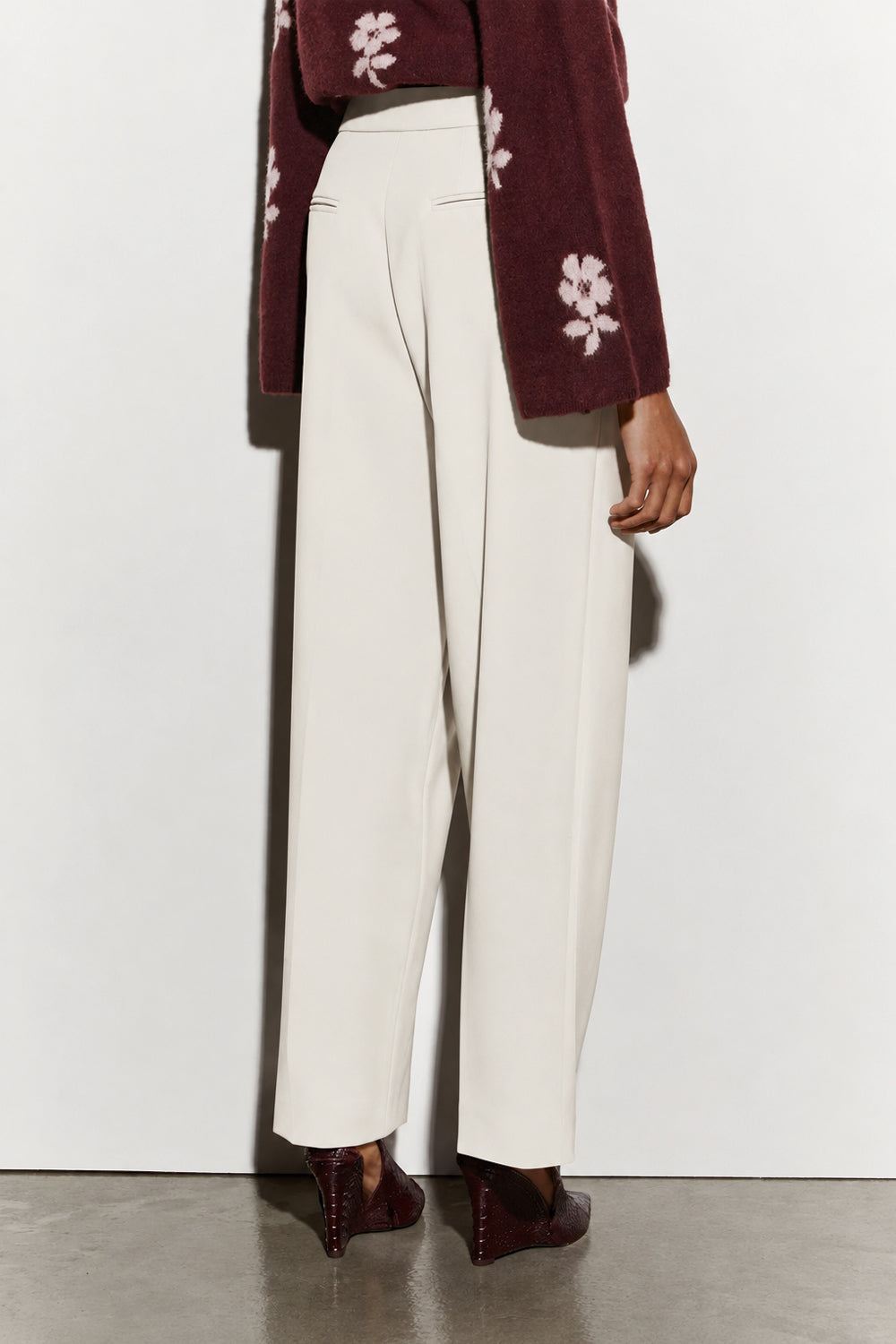 ISABELLE BLANCHE Pantalone sartoriali gamba dritta