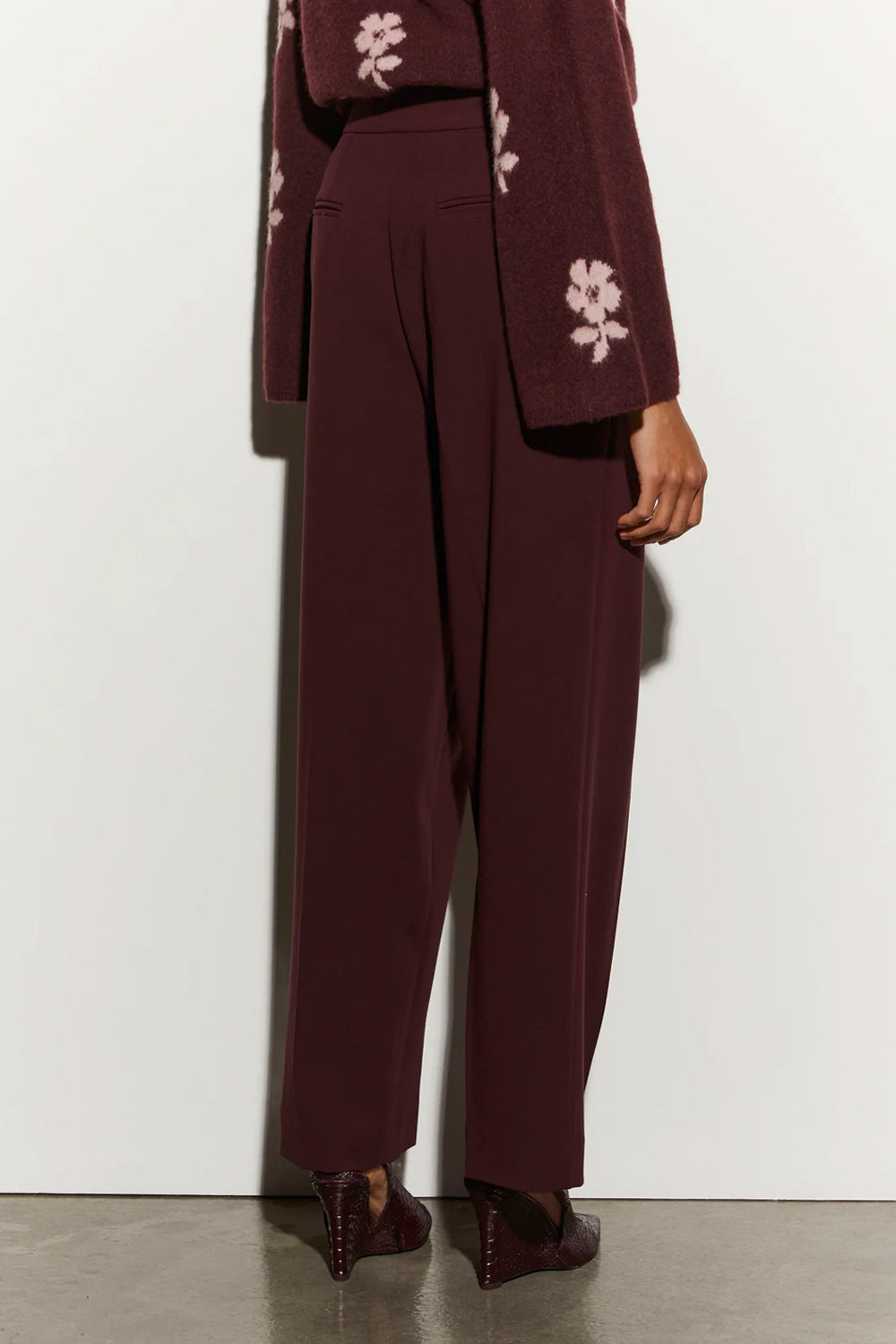 ISABELLE BLANCHE Pantalone sartoriali gamba dritta