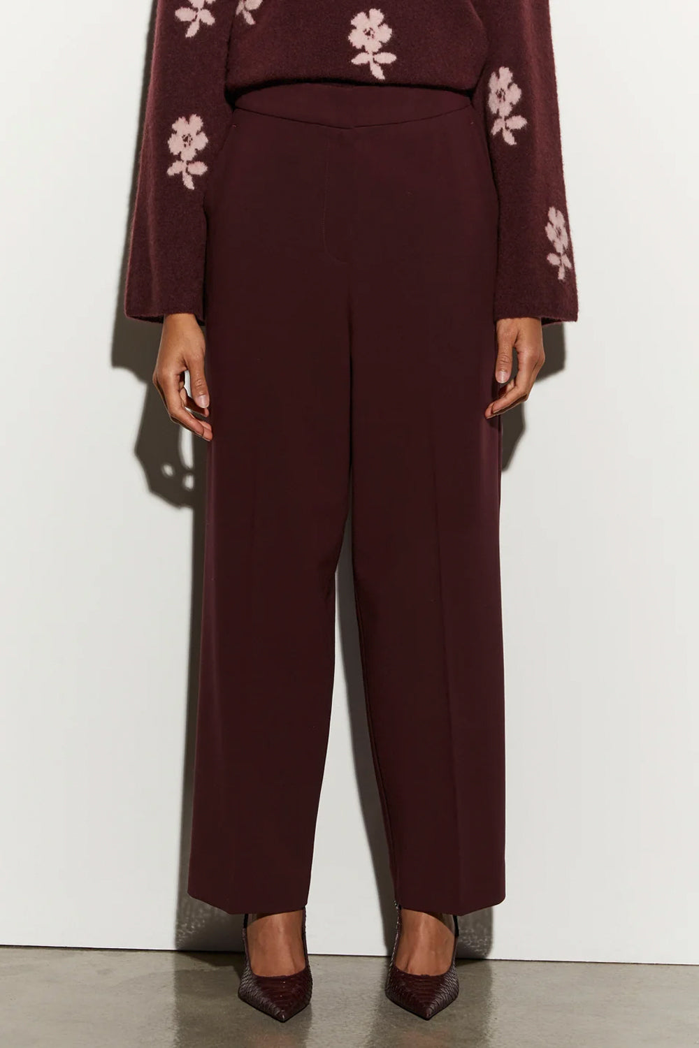 ISABELLE BLANCHE Pantalone sartoriali gamba dritta