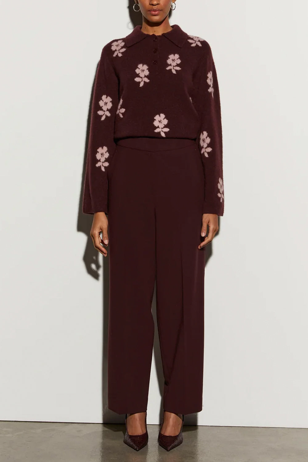 ISABELLE BLANCHE Pantalone sartoriali gamba dritta