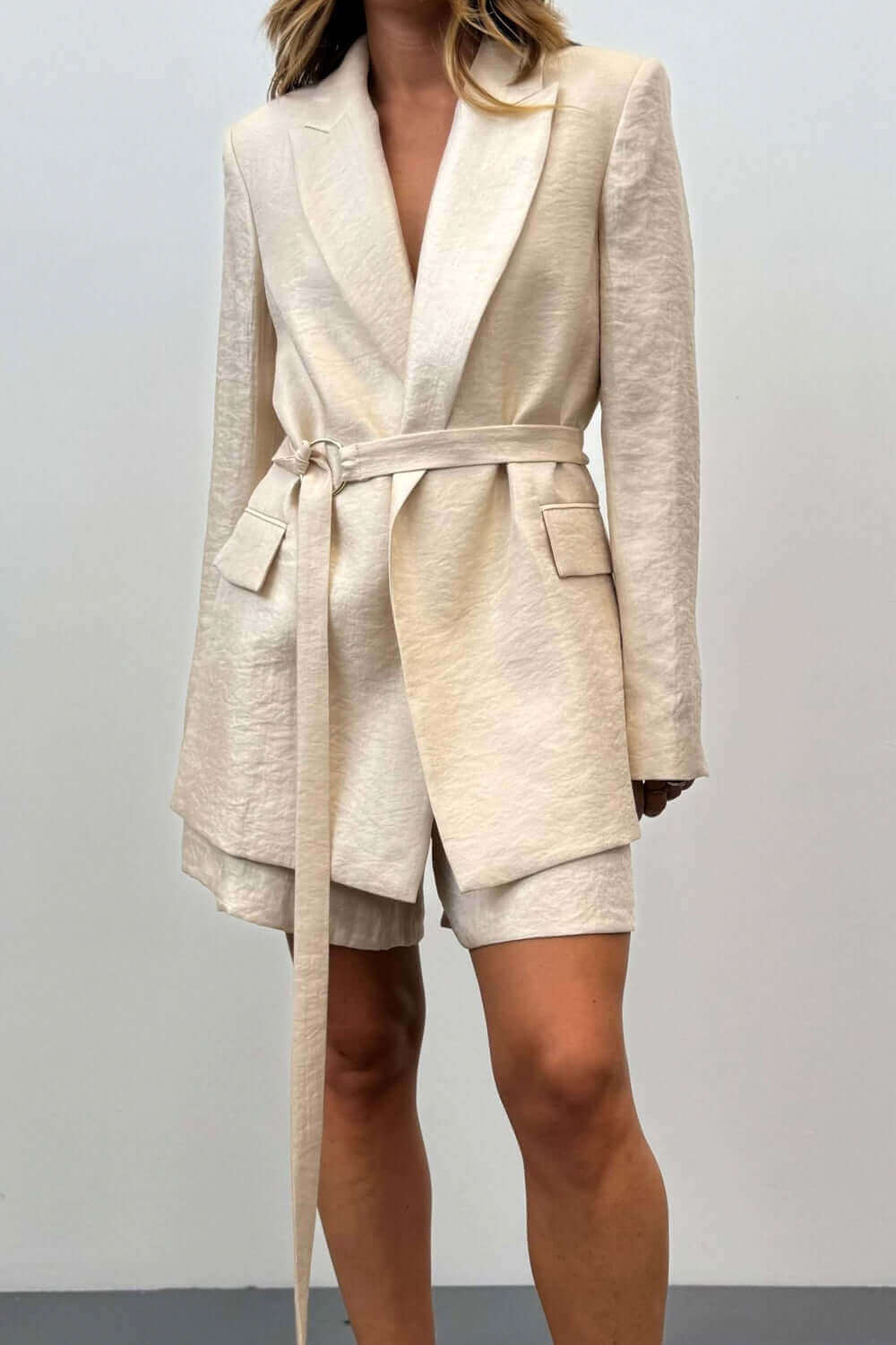 RAME Shorts strutturati in tessuto laminato Uncategorized RAME
