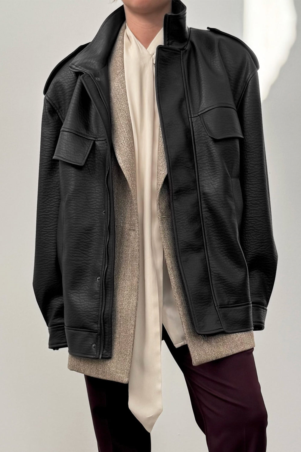 RAME Bomber in ecopelle