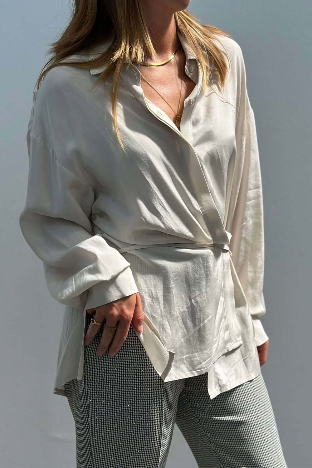 RAME Camicia con coulisse arricciata Uncategorized RAME