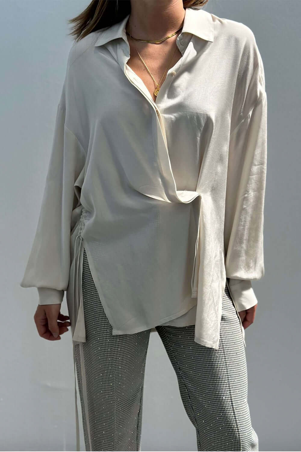 RAME Camicia con coulisse arricciata Uncategorized RAME
