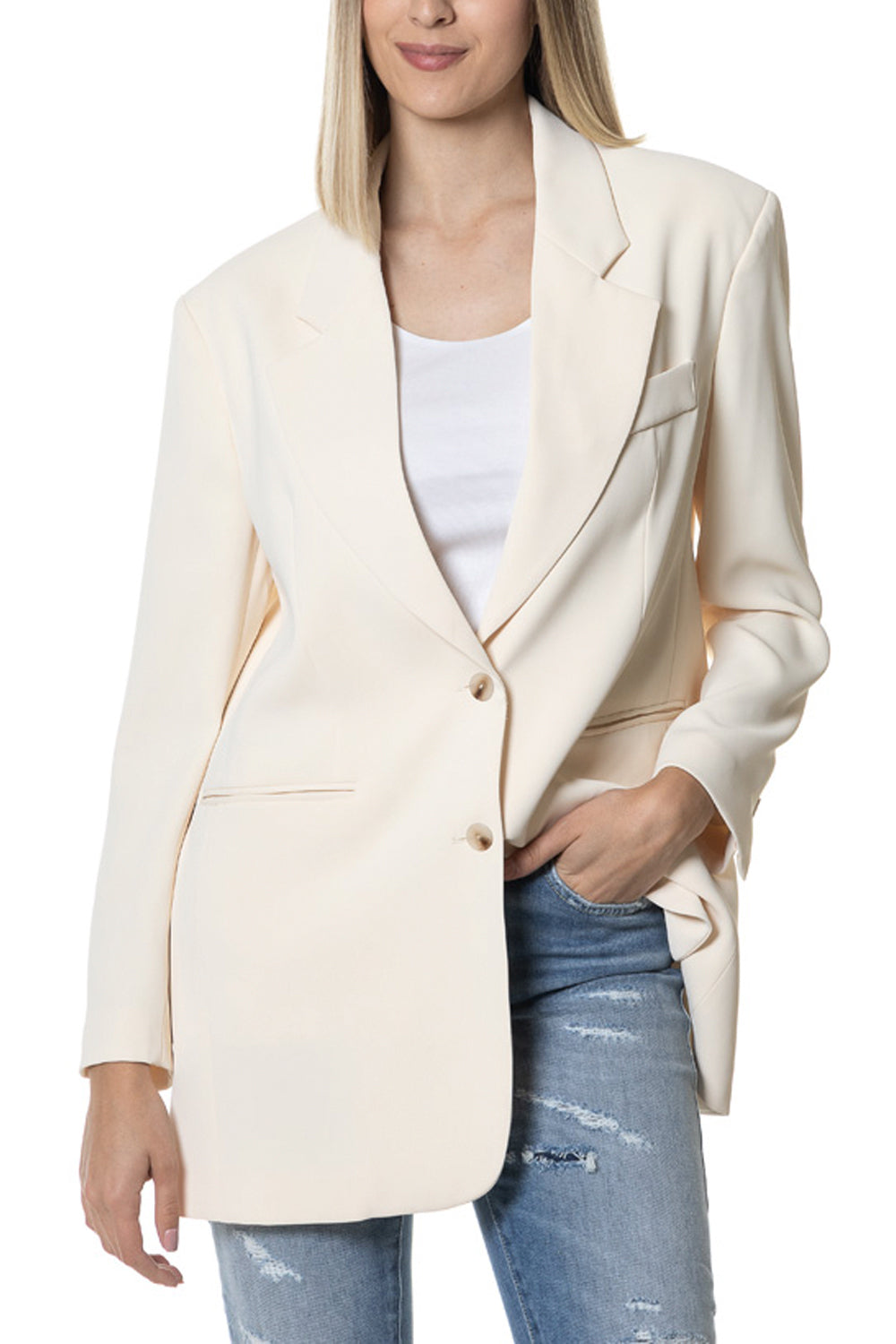 RAME Giacca oversize con spalline