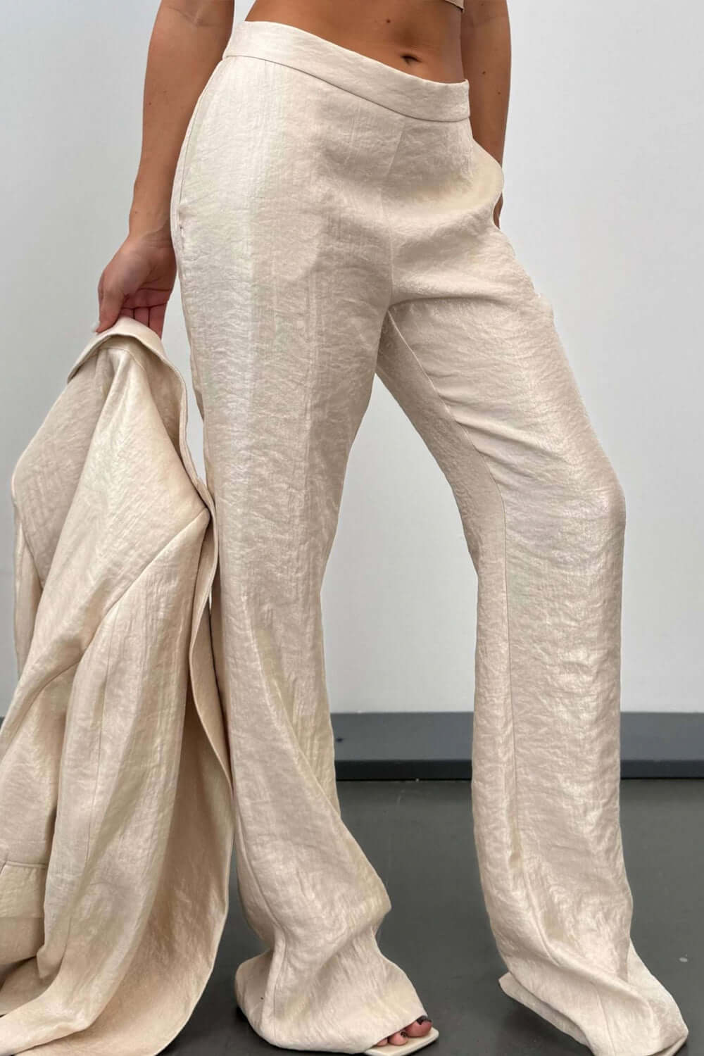 RAME Pantalone strutturato in tessuto laminato Uncategorized RAME