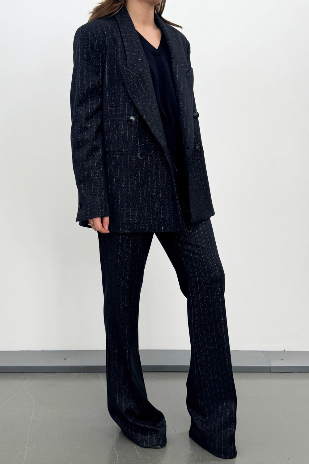 RAME Giacca gessata metallic