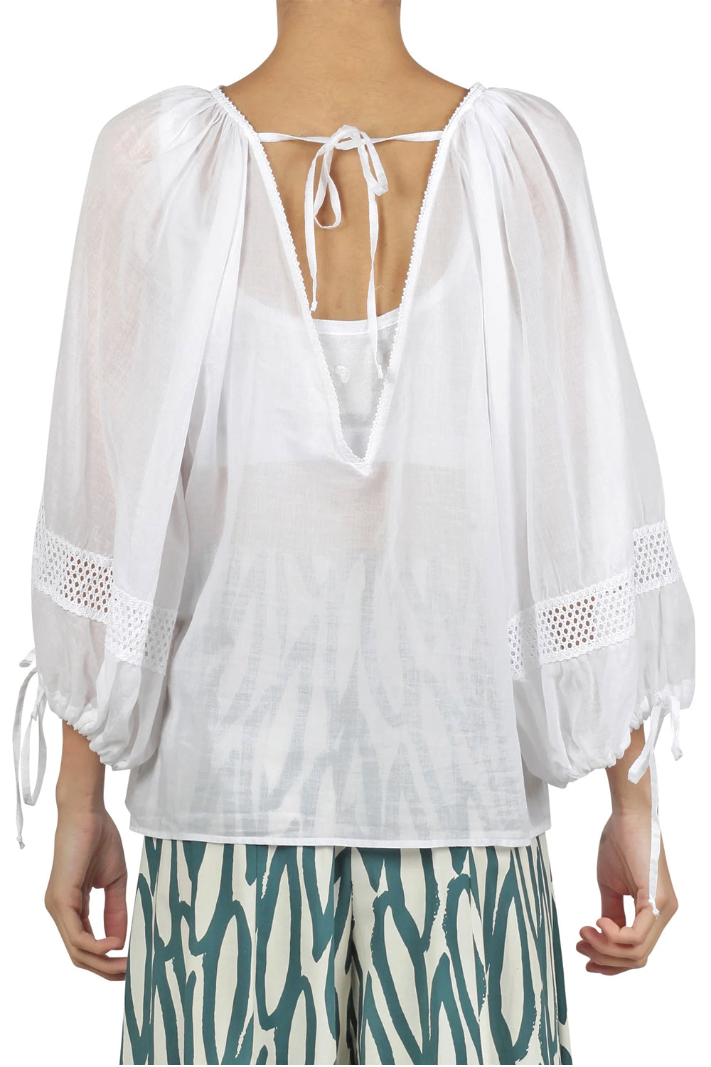 SUOLI Blusa Elegante con Pizzo