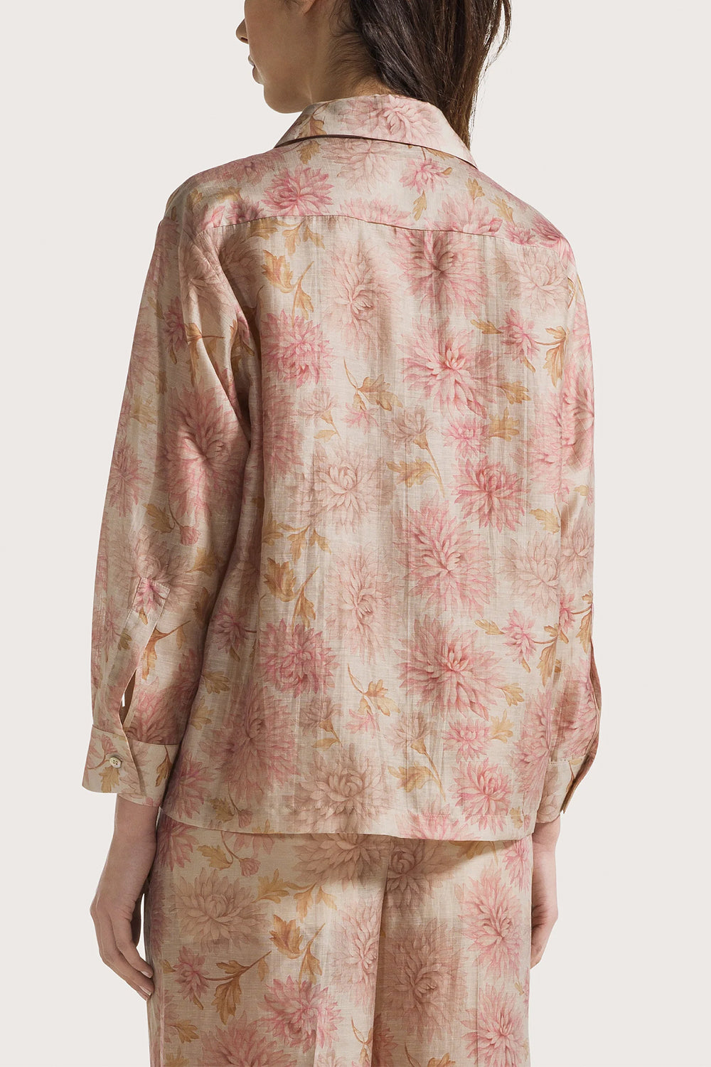 SEVENTY Giacca camicia in organza stampata