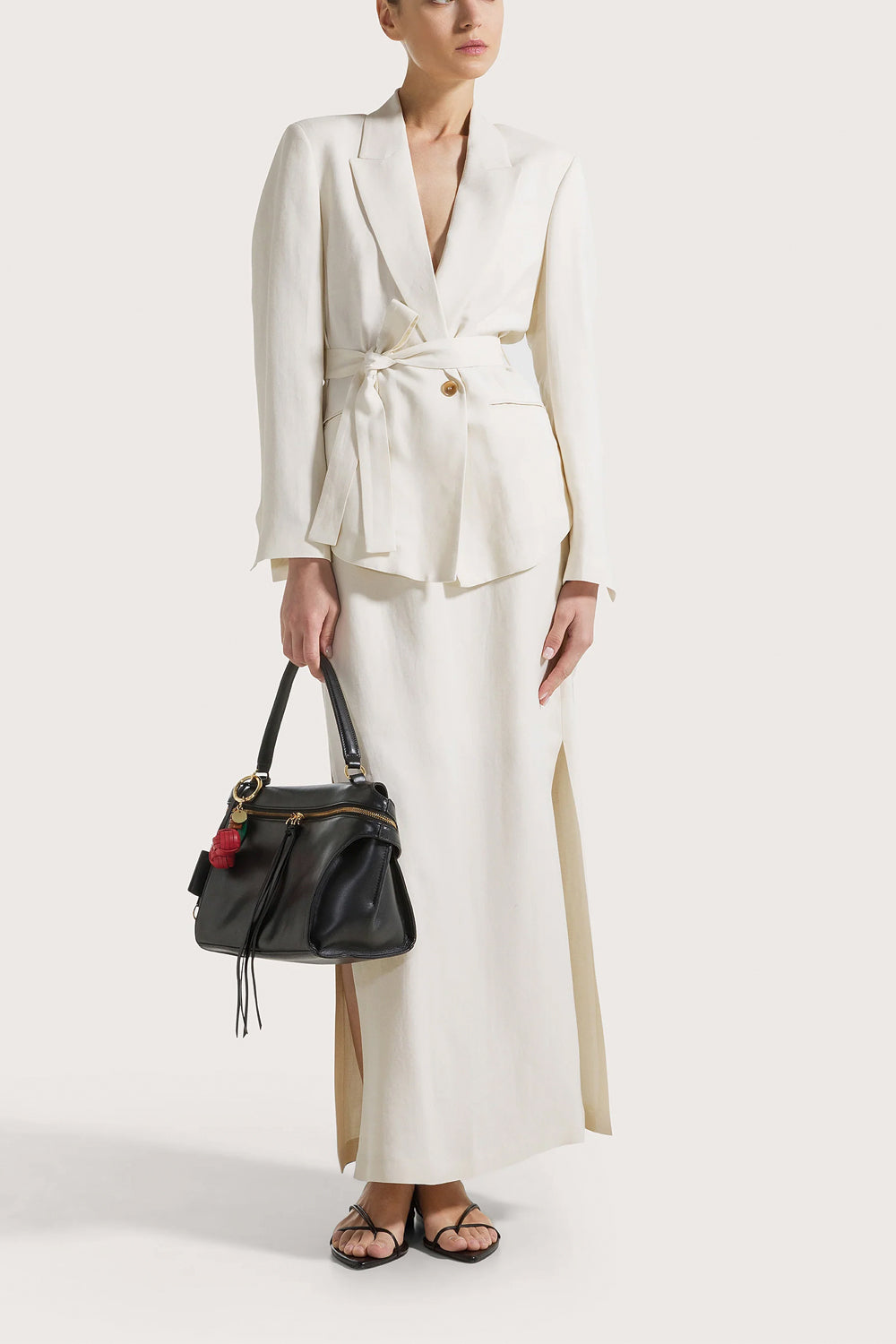 SEVENTY Giacca in viscosa lino con fusciacca