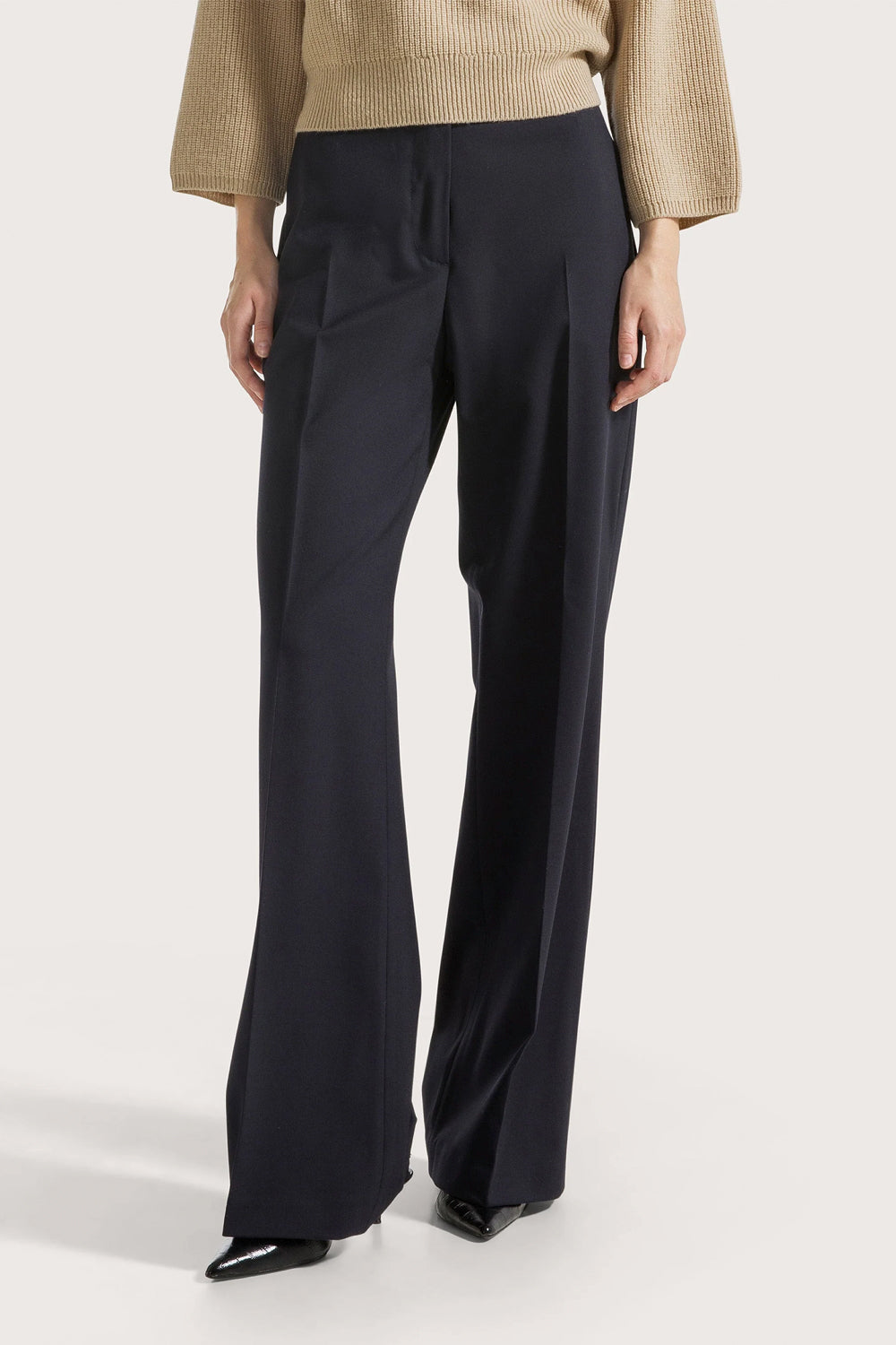 SEVENTY Pantalone lungo a gamba dritta in misto lana