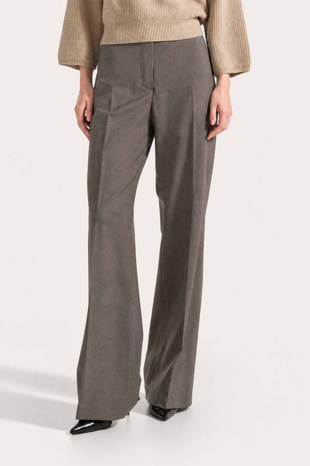 SEVENTY Pantalone lungo a gamba dritta in misto lana