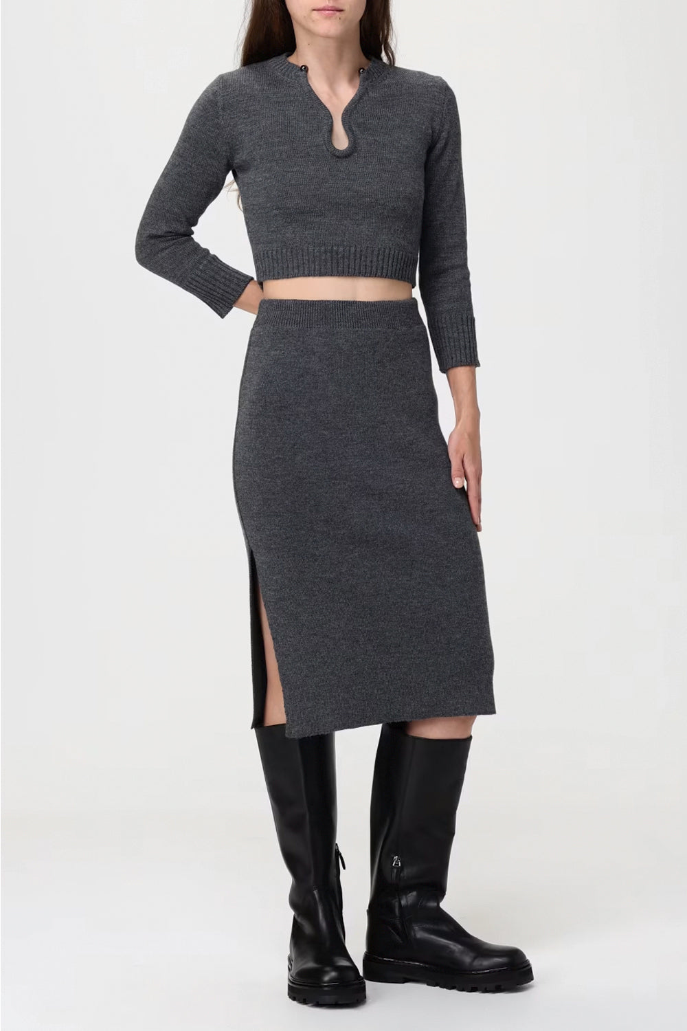 SIMONA CORSELLINI Gonna tubino misto lana