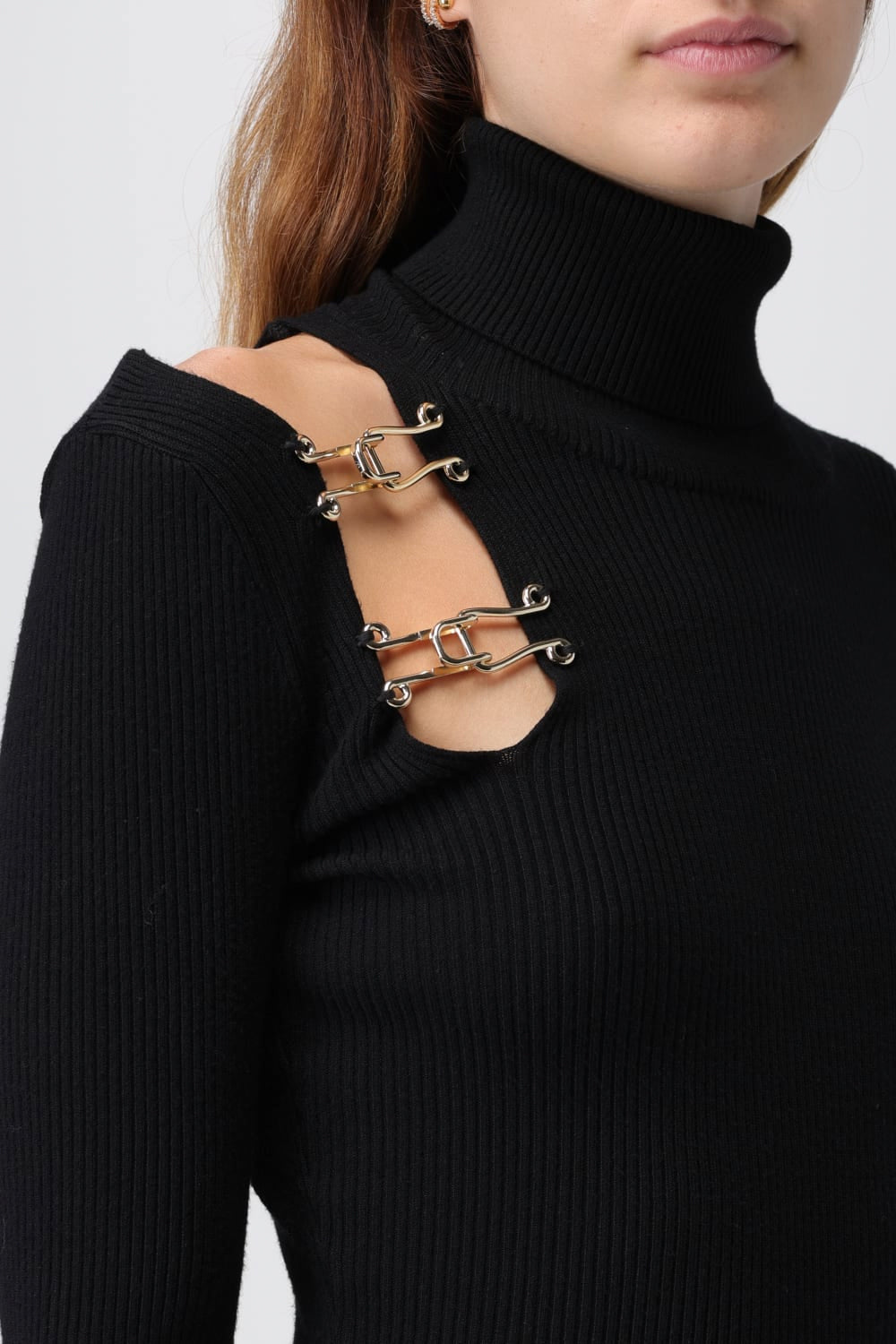 SIMONA CORSELLINI Abito in maglia con ganci