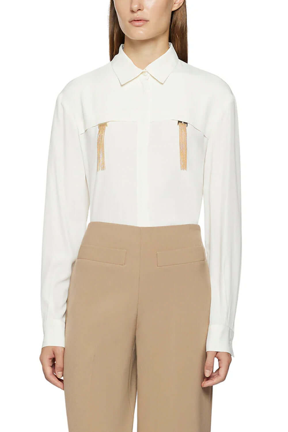 SIMONA CORSELLINI Camicia con frange pendenti Uncategorized SIMONA CORSELLINI