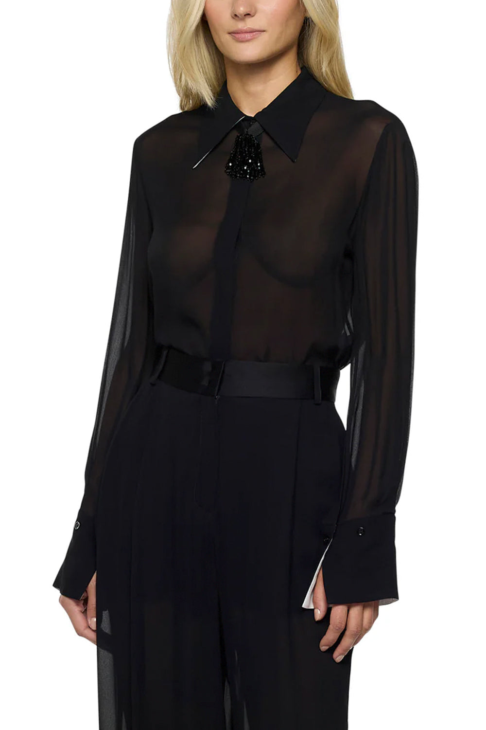 SIMONA CORSELLINI Camicia in georgette di viscosa