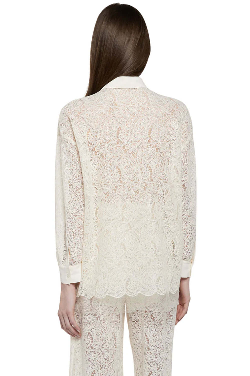 SIMONA CORSELLINI Camicia oversize in pizzo
