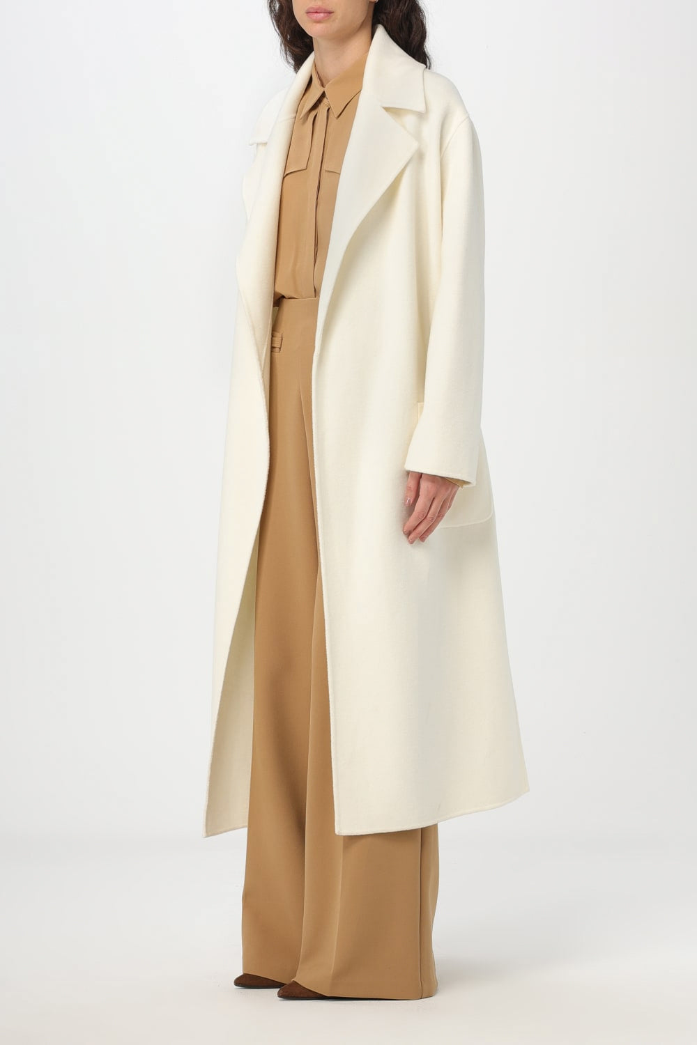 SIMONA CORSELLINI Cappotto in lana con cintura