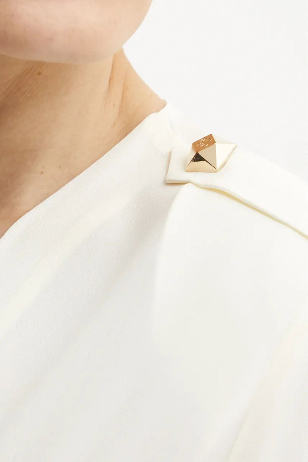 SIMONA CORSELLINI Abito bimateriale con borchie Uncategorized SIMONA CORSELLINI