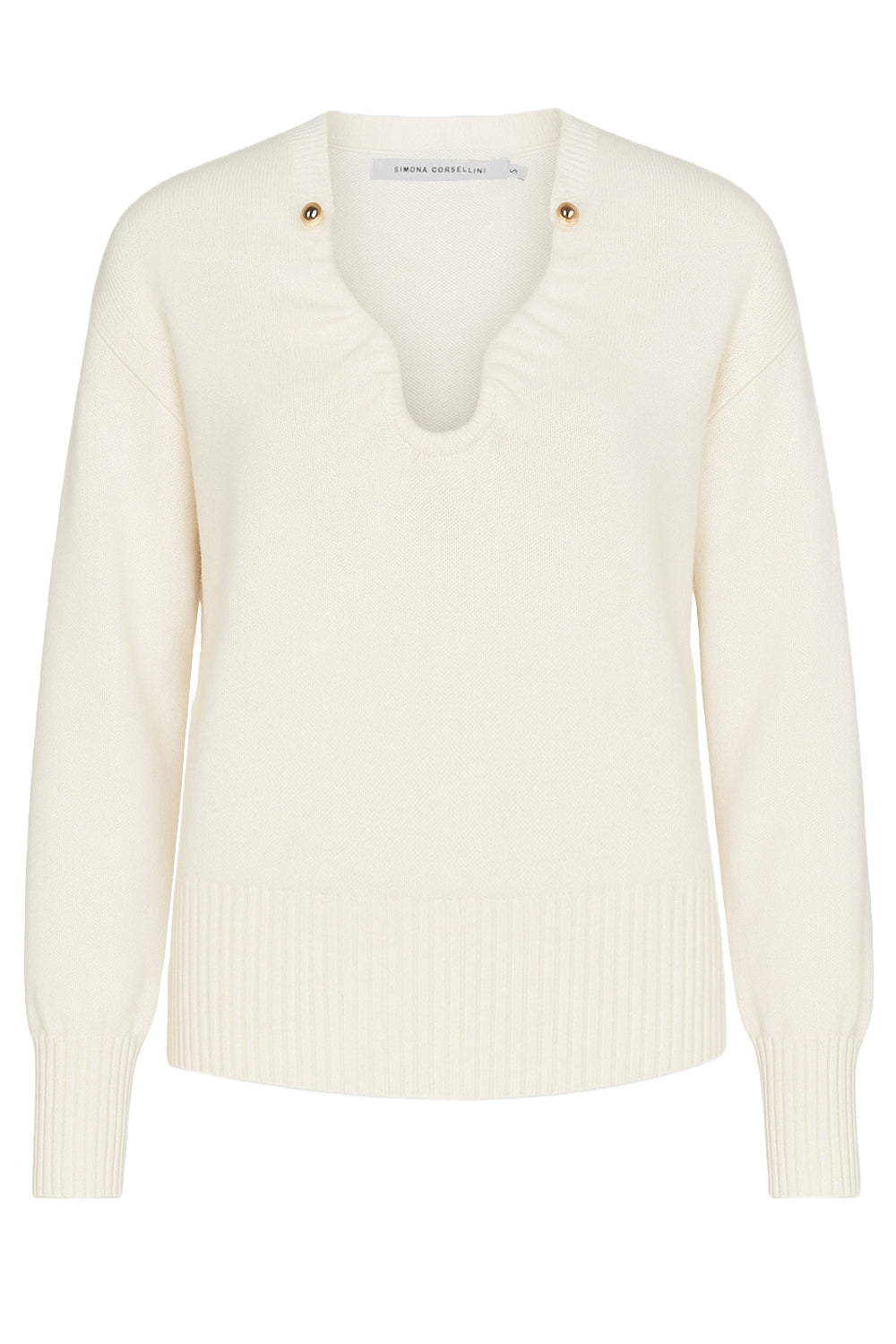 SIMONA CORSELLINI Maglia con dettaglio scollatura