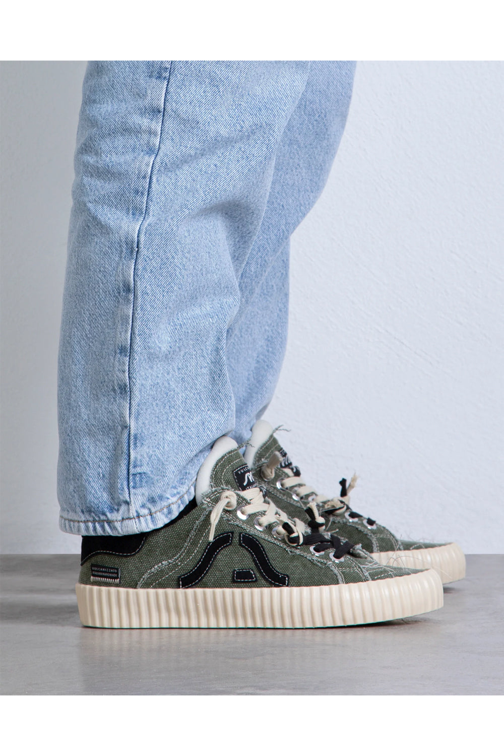 SPRINGA Sneakers tela Olona con ricamo