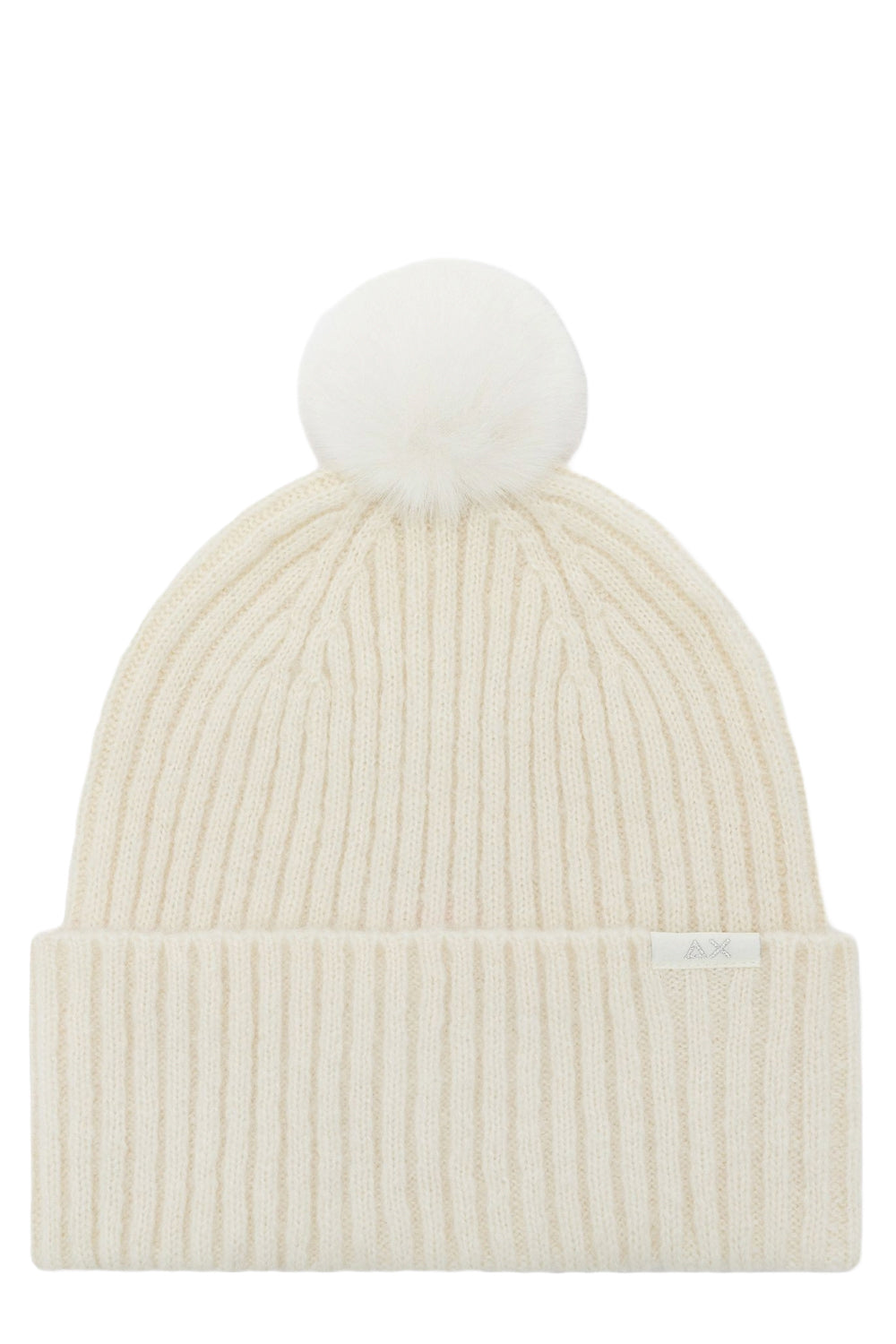 SUN68 Berretto beanie in lana con pon-pon