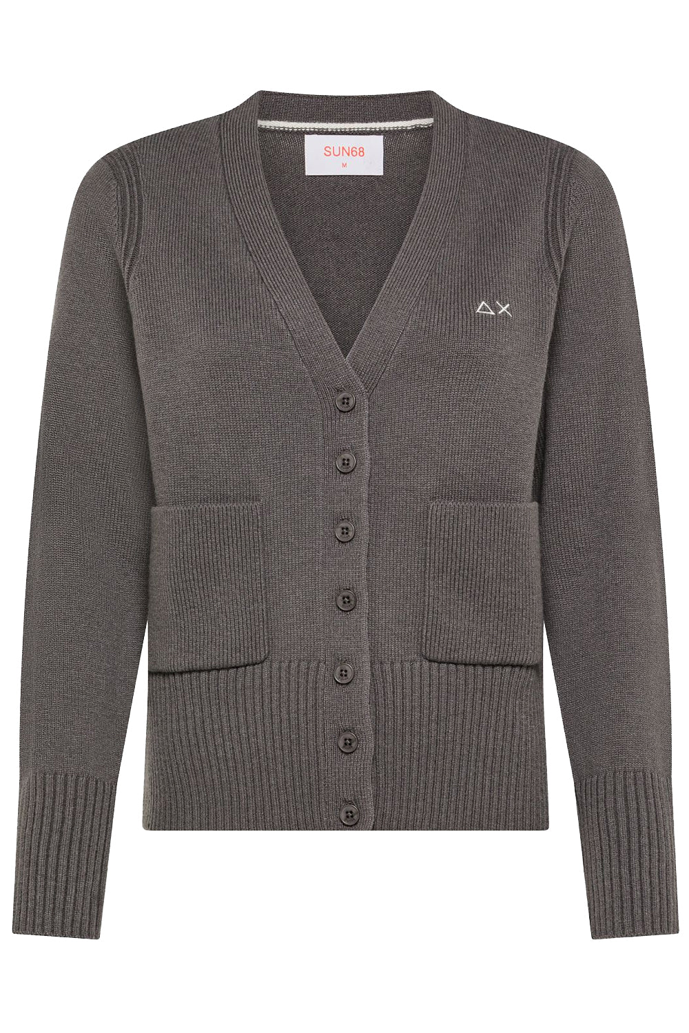 SUN68 Cardigan in filato di lana e cashmere