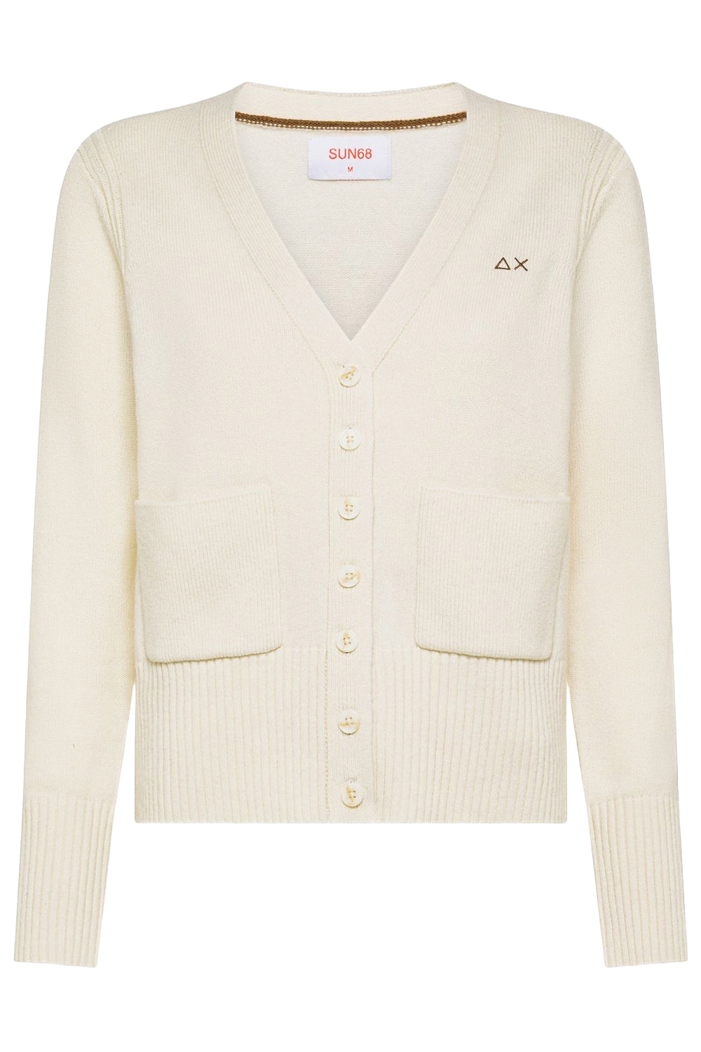 SUN68 Cardigan in filato di lana e cashmere